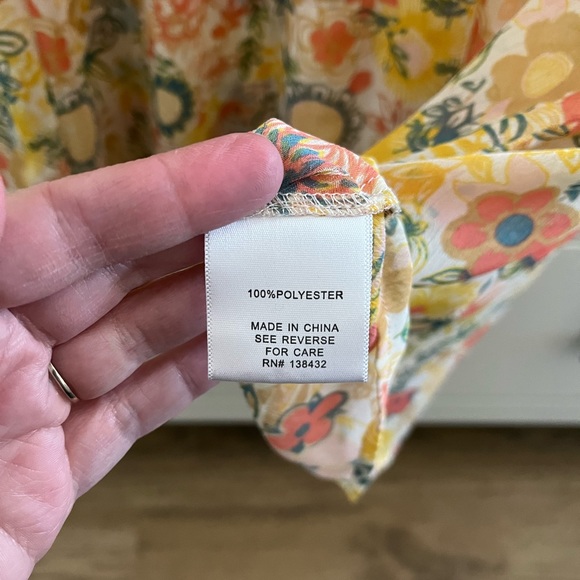 ModCloth blouse floral Peter Pan collar size 4X - Picture 5 of 10